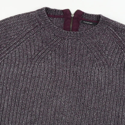 Womens UK Size 10 Marks and Spencer Purple Pullover Jumper