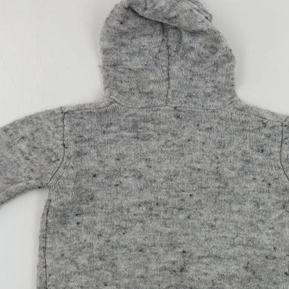 RR Boys Grey   Cardigan Hoodie Size 2 Years