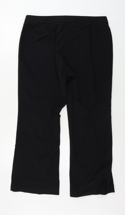 Womens UK Size 16 Marks and Spencer Regular Fit  Black Trousers