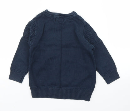 H&M Boys Blue   Pullover Jumper Size 3 Years