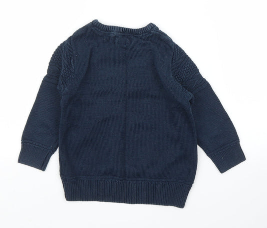 H&M Boys Blue   Pullover Jumper Size 3 Years