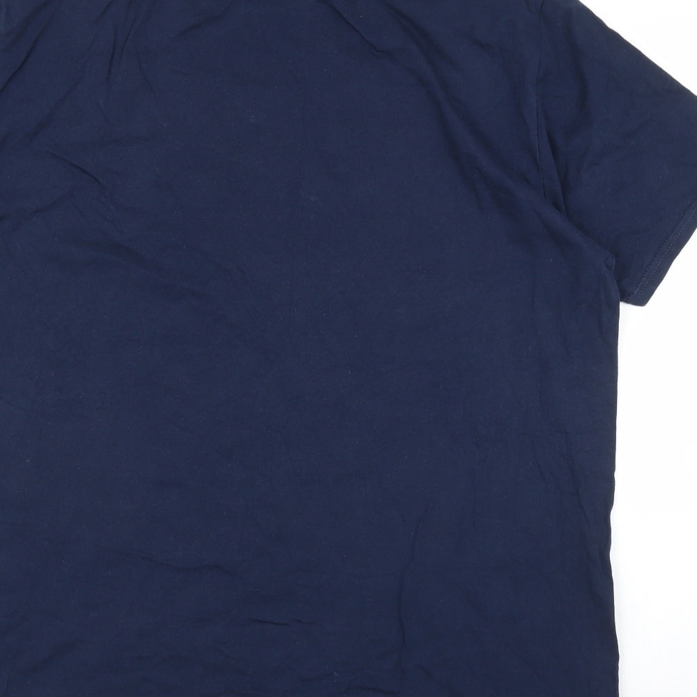 Mens UK Size 2XL Gildan Blue  T-Shirt