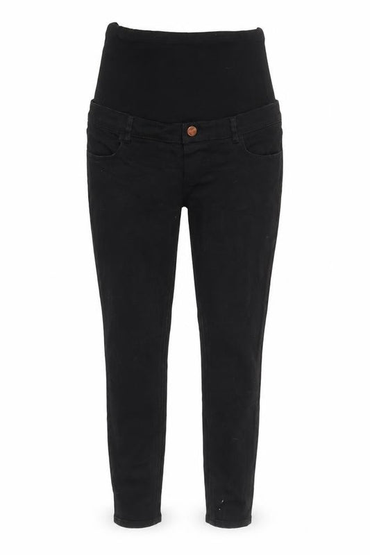 Front view of ASOS women’s black jegging jeans, size UK 12, 27-inch leg