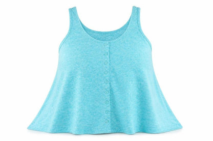 Womens UK Size 8 New Look Blue Cropped Tank