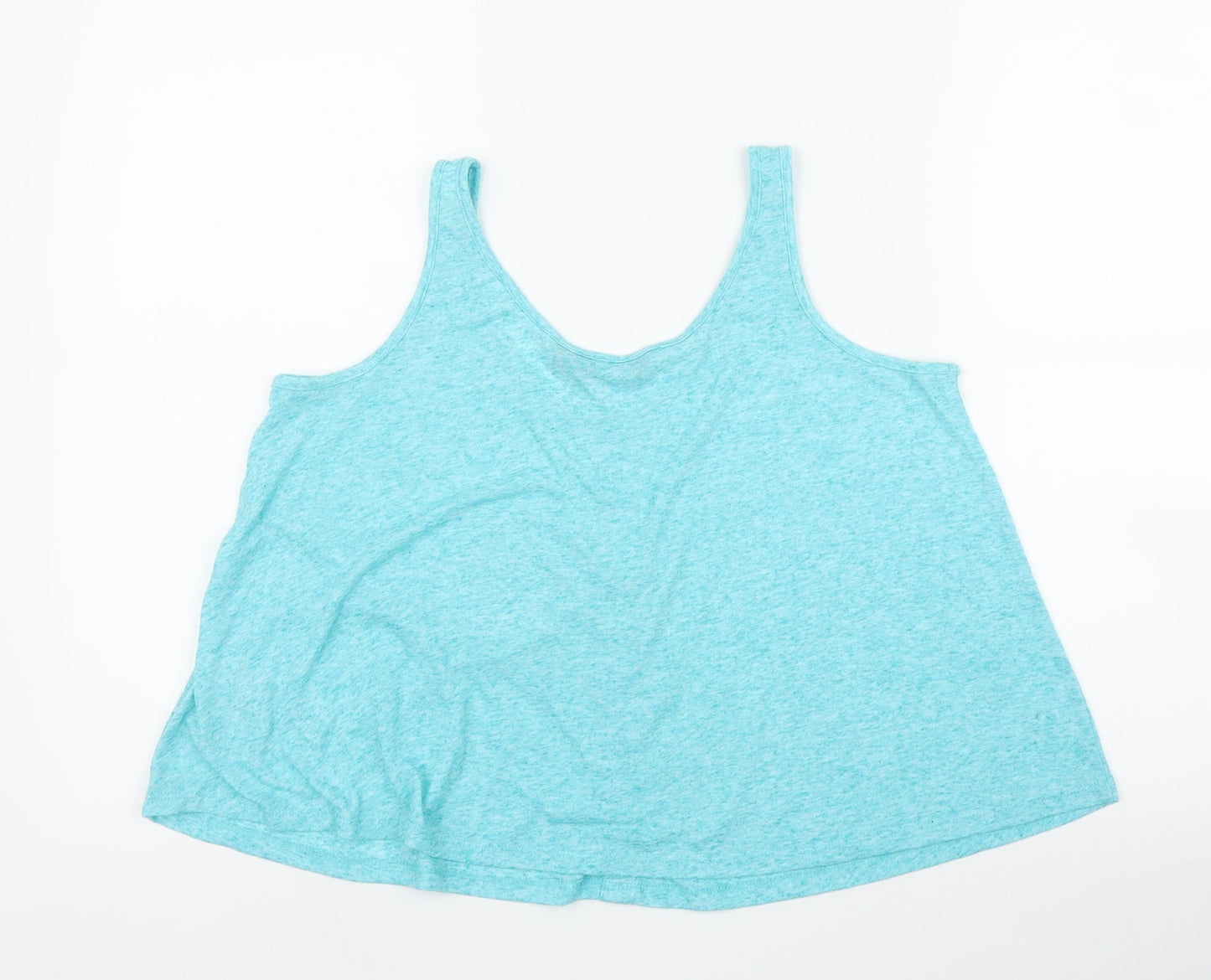 Womens UK Size 8 New Look Blue Cropped Tank