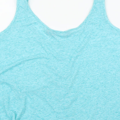 Womens UK Size 8 New Look Blue Cropped Tank
