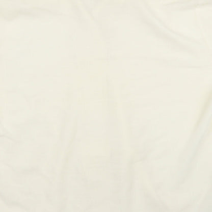 Womens UK Size L Preworn Ivory Basic Blouse