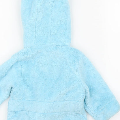 Studio Baby Boys Blue Solid  Chemise Robe Size 3-6 Months