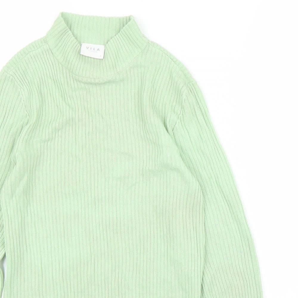 Womens UK Size S VILA Green Pullover Jumper