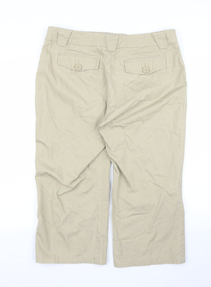 Womens UK Size 14 BHS Regular Fit Bloomer Beige Trousers