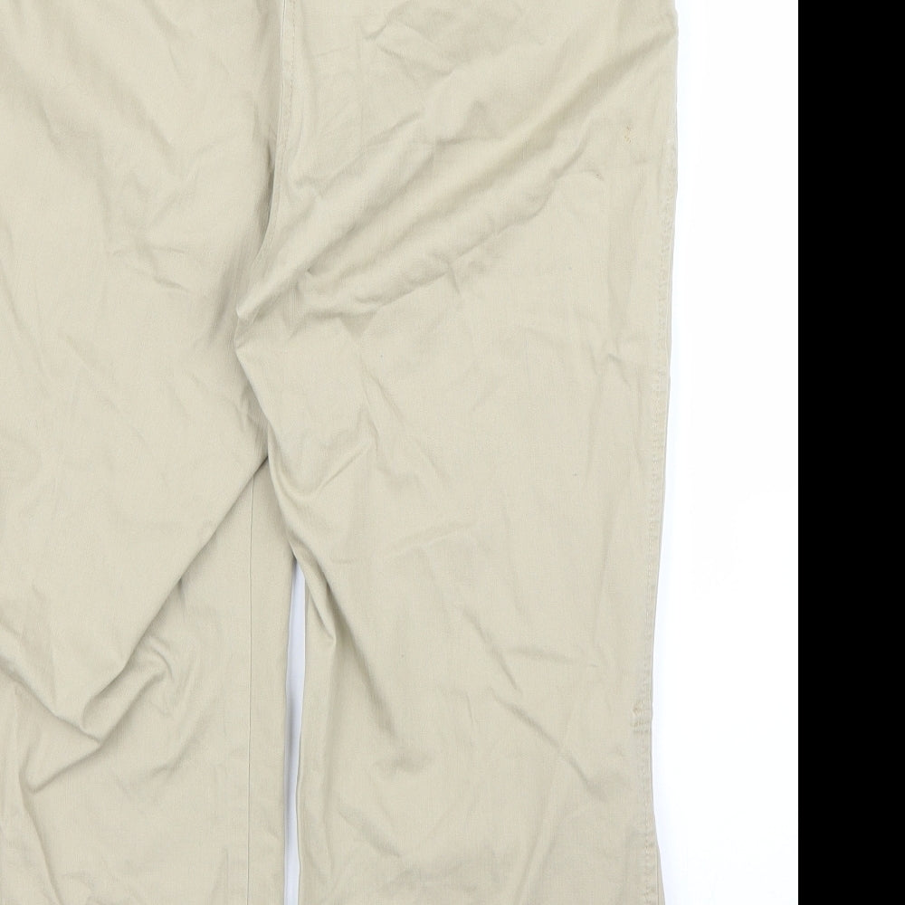 Womens UK Size 14 BHS Regular Fit Bloomer Beige Trousers