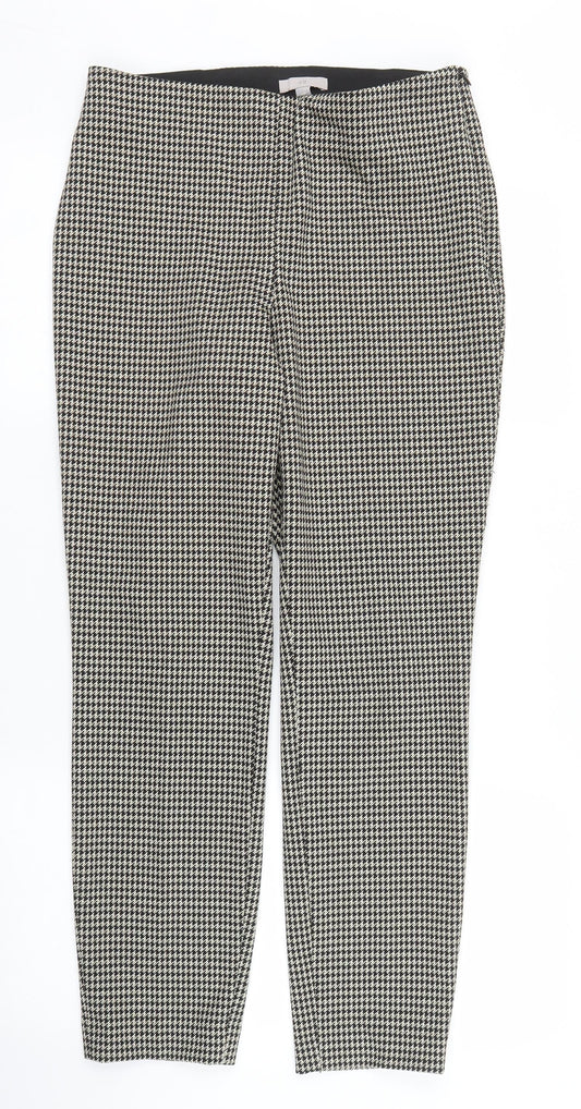 Womens UK Size M H&M Regular Fit Pedal Pusher Beige Trousers