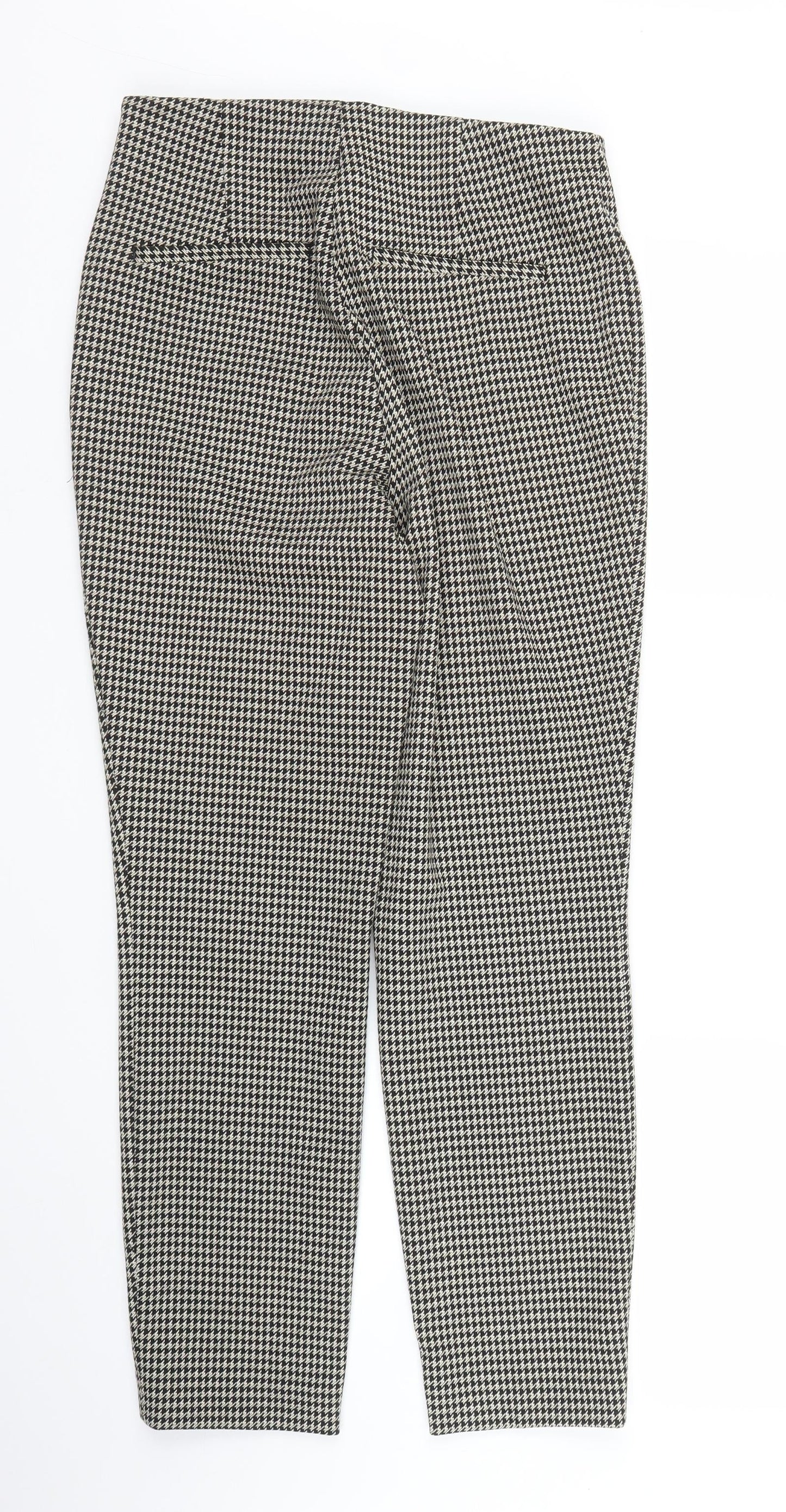 Womens UK Size M H&M Regular Fit Pedal Pusher Beige Trousers