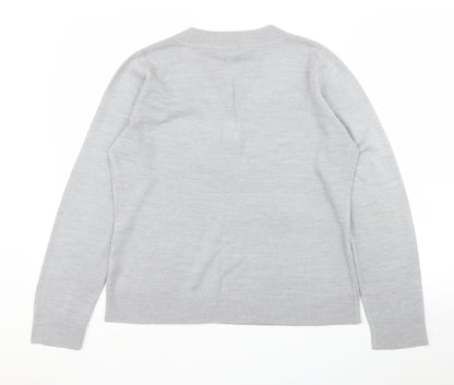 Womens UK Size 14 BHS Grey Pullover Jumper