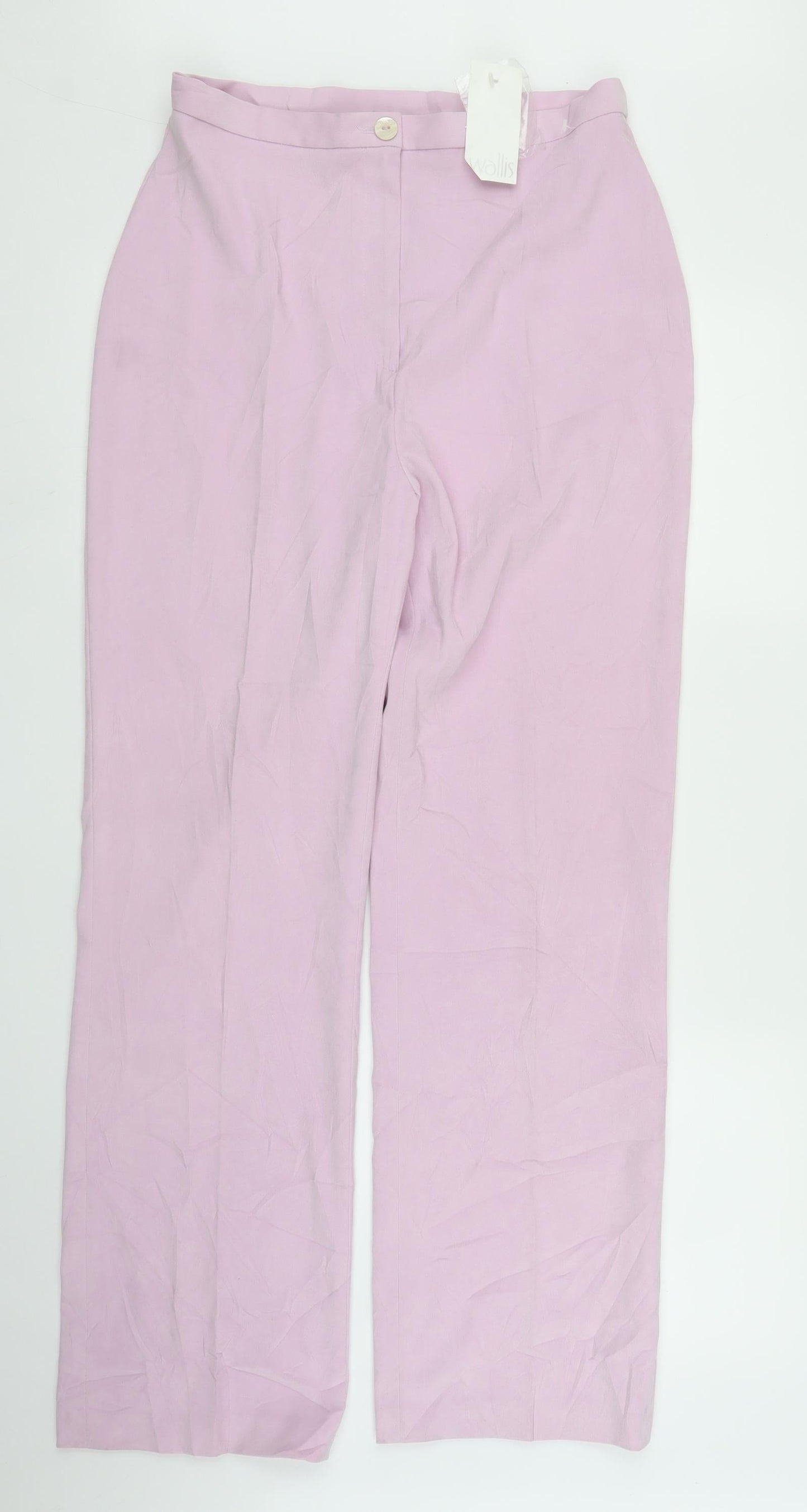 Womens UK Size 14 Wallis Regular Fit  Purple Trousers