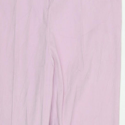 Womens UK Size 14 Wallis Regular Fit  Purple Trousers