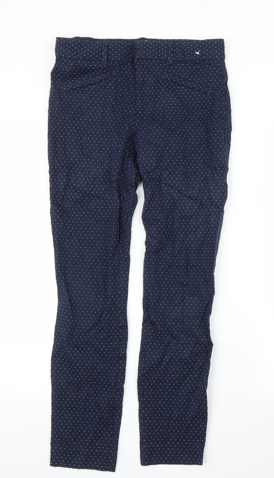 Womens UK Size S Gap Regular Fit Carrot Blue Trousers