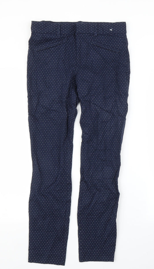 Womens UK Size S Gap Regular Fit Carrot Blue Trousers