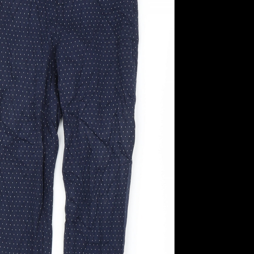 Womens UK Size S Gap Regular Fit Carrot Blue Trousers