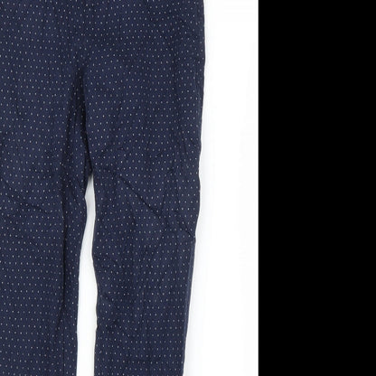 Womens UK Size S Gap Regular Fit Carrot Blue Trousers