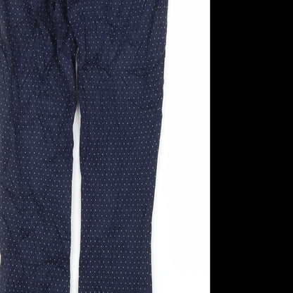 Womens UK Size S Gap Regular Fit Carrot Blue Trousers