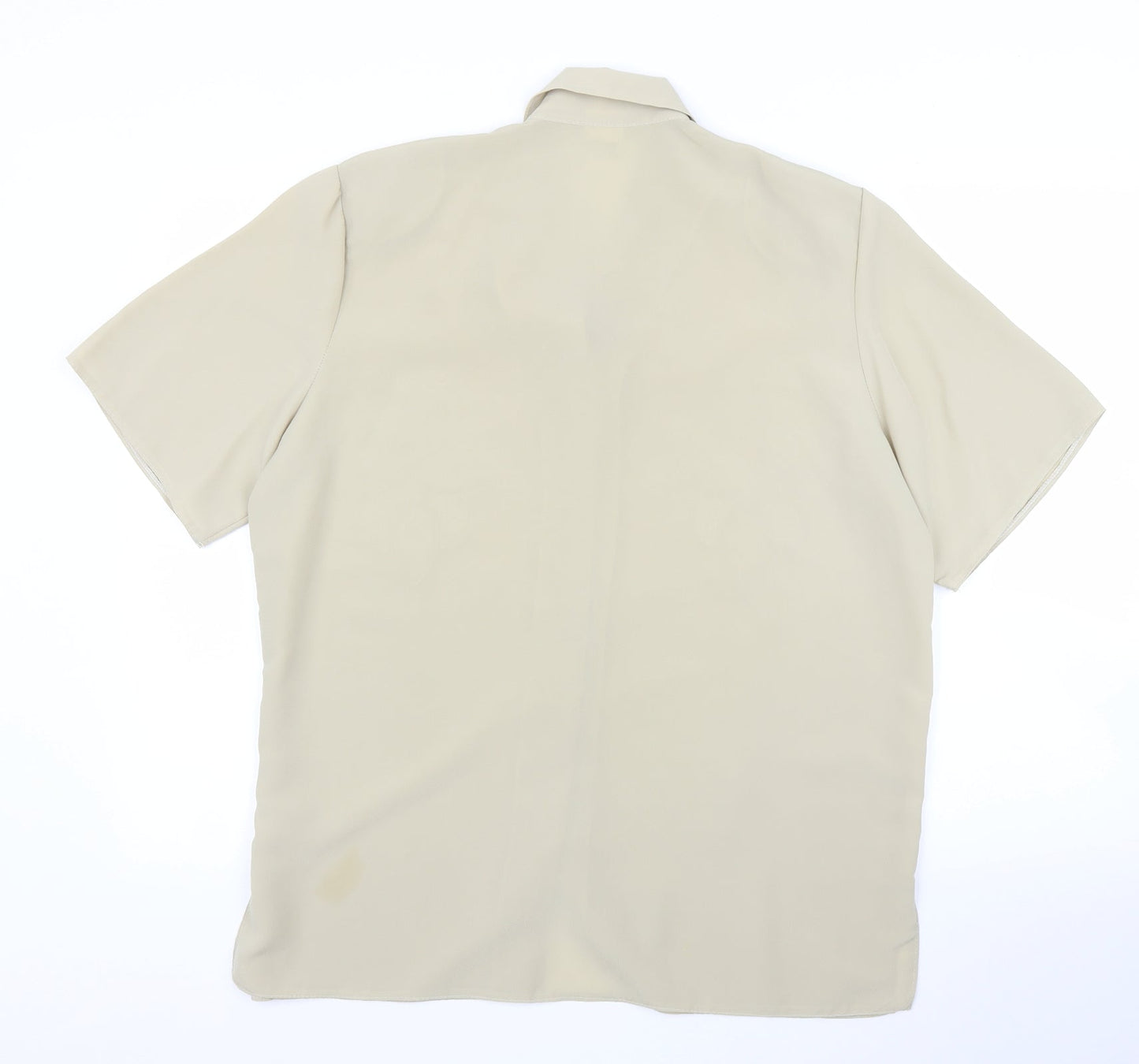 Womens UK Size 16 Preworn Beige Basic Blouse