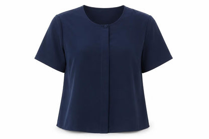 Womens UK Size L Preworn Blue Basic Blouse