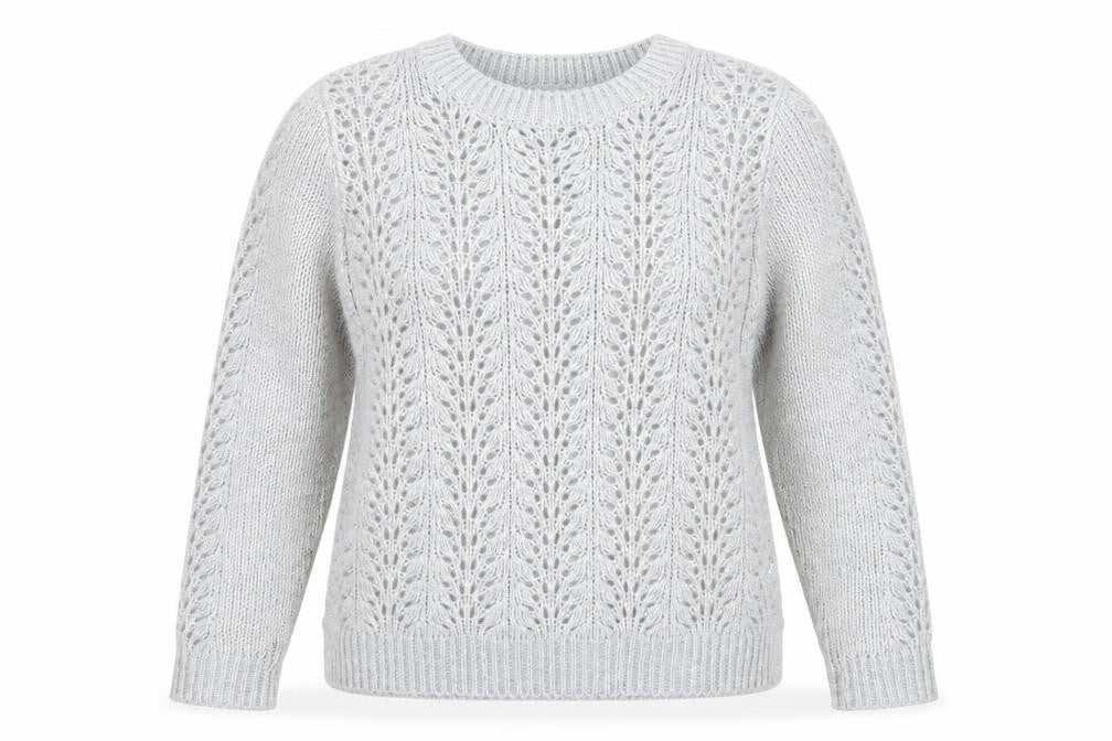 Womens UK Size M Papaya Grey Pullover Jumper
