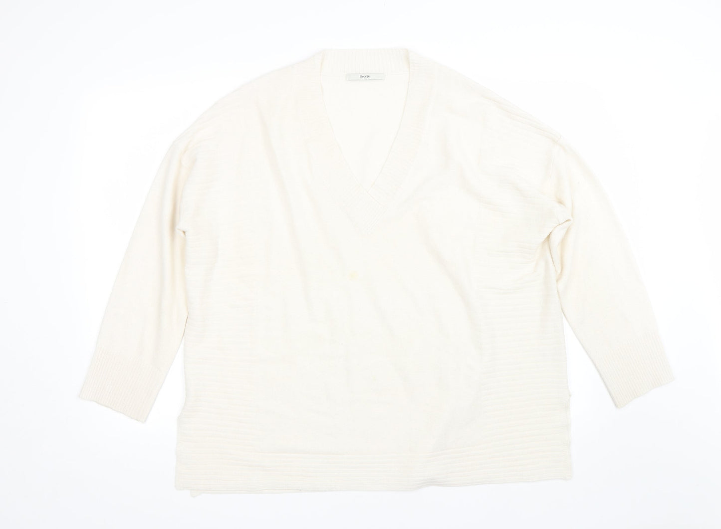 George Womens Beige   Pullover Jumper Size L