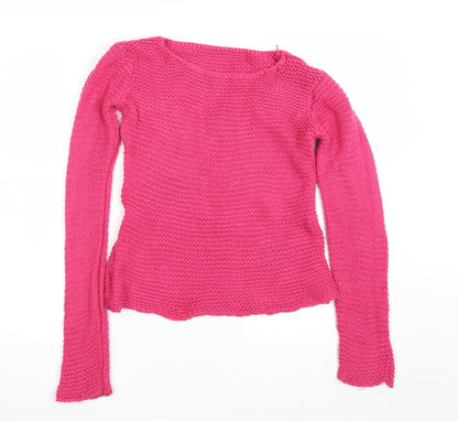 St Bernard Girls Pink   Pullover Jumper Size 9 Years