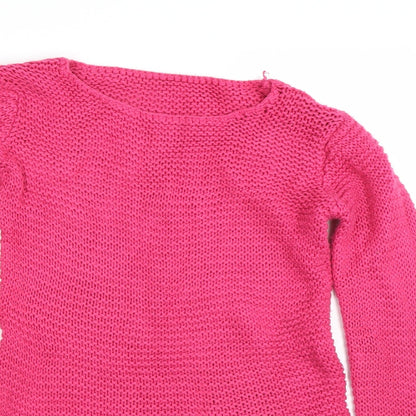 St Bernard Girls Pink   Pullover Jumper Size 9 Years
