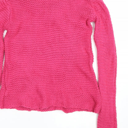 St Bernard Girls Pink   Pullover Jumper Size 9 Years