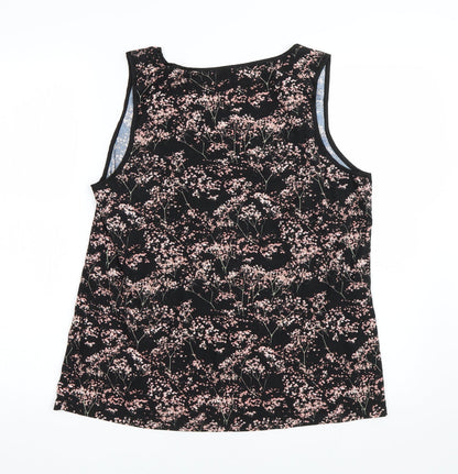 Love to lounge Womens Black Floral  Top Pyjama Top Size L