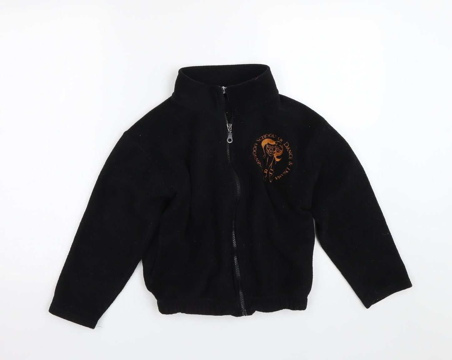 Club Pacific Girls Black  Fleece Full Zip Sweatshirt Size 8-9 Years  - School of Dance