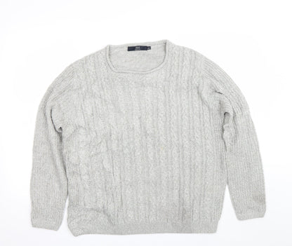 Womens UK Size 18 Isle Grey Pullover Jumper