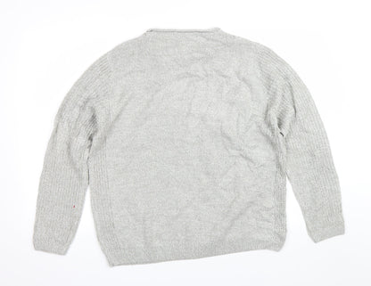 Womens UK Size 18 Isle Grey Pullover Jumper
