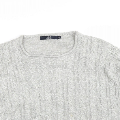 Womens UK Size 18 Isle Grey Pullover Jumper