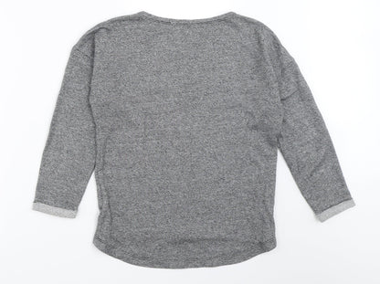 H&M Girls Grey   Pullover Jumper Size 11-12 Years