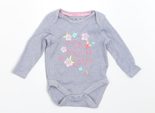 F&F Girls Blue   Babygrow One-Piece Size 0-3 Months
