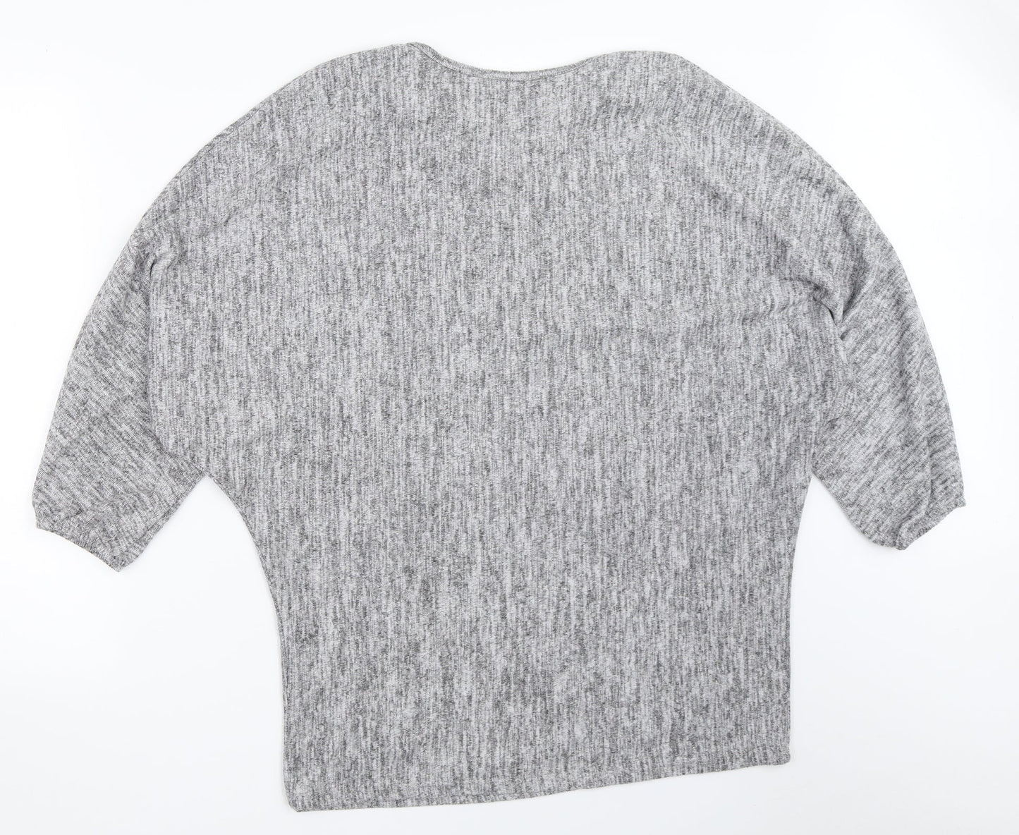 Womens UK Size M Quiz Grey Pullover Jumper