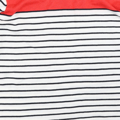 Arista Womens White Striped  Pullover Jumper Size 20