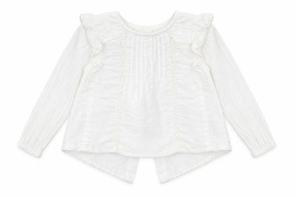 Zara Girls White   Basic Blouse Size 3-6 Months