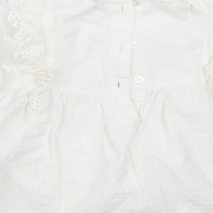 TU Girls White   Basic Blouse Size 18-24 Months