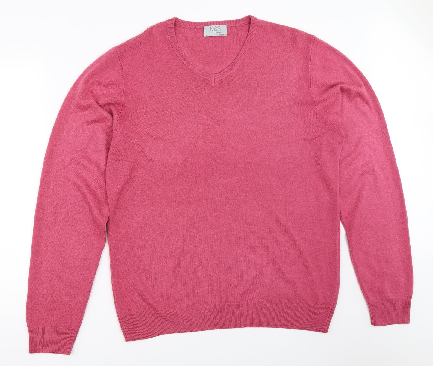 Marks and Spencer Mens Pink   Pullover Jumper Size M