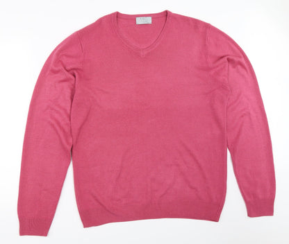 Marks and Spencer Mens Pink   Pullover Jumper Size M