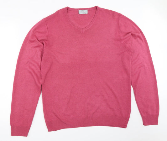 Marks and Spencer Mens Pink   Pullover Jumper Size M