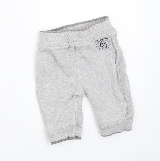 George Boys Grey   Jogger Trousers Size 0-3 Months
