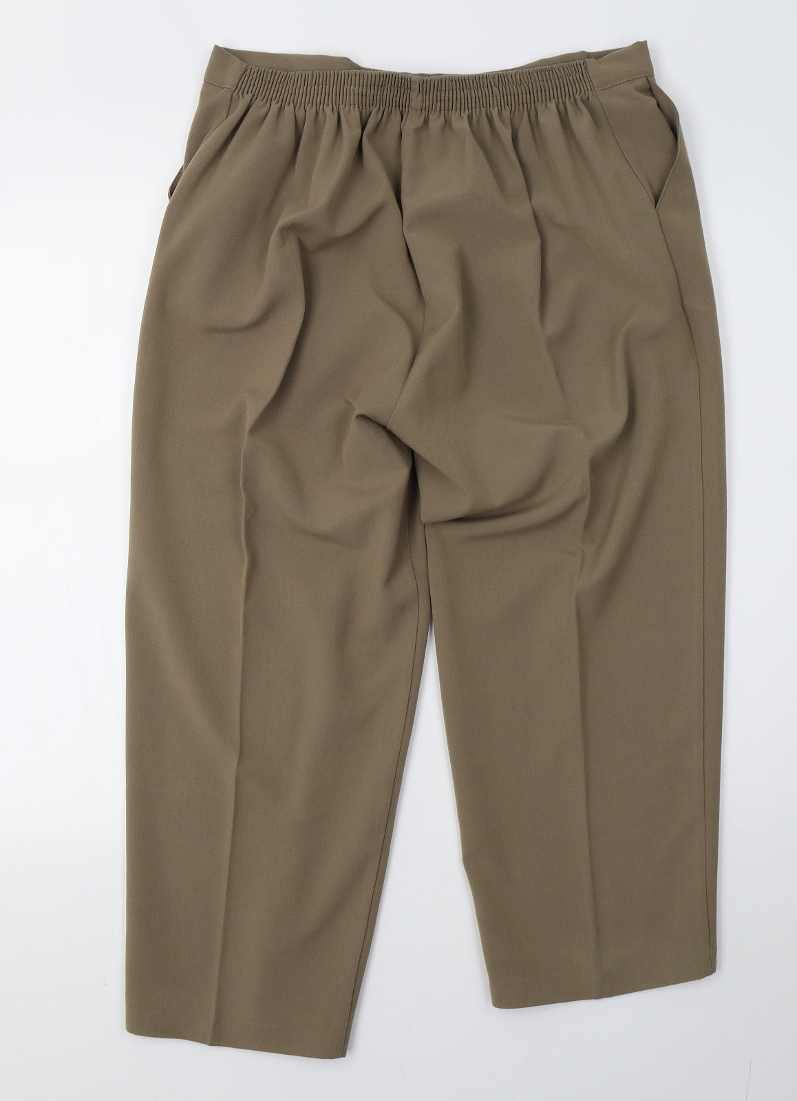 Womens UK Size 14 classic image Regular Fit  Brown Trousers