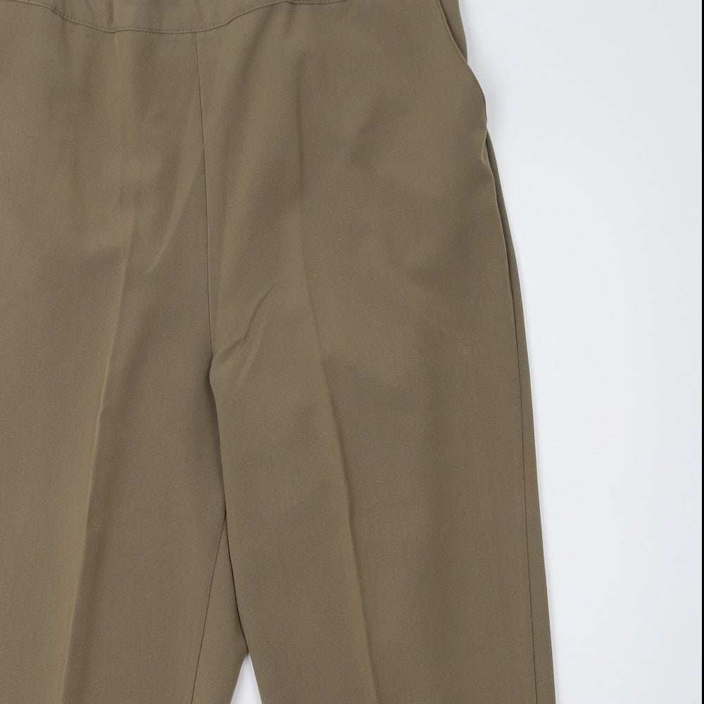 Womens UK Size 14 classic image Regular Fit  Brown Trousers