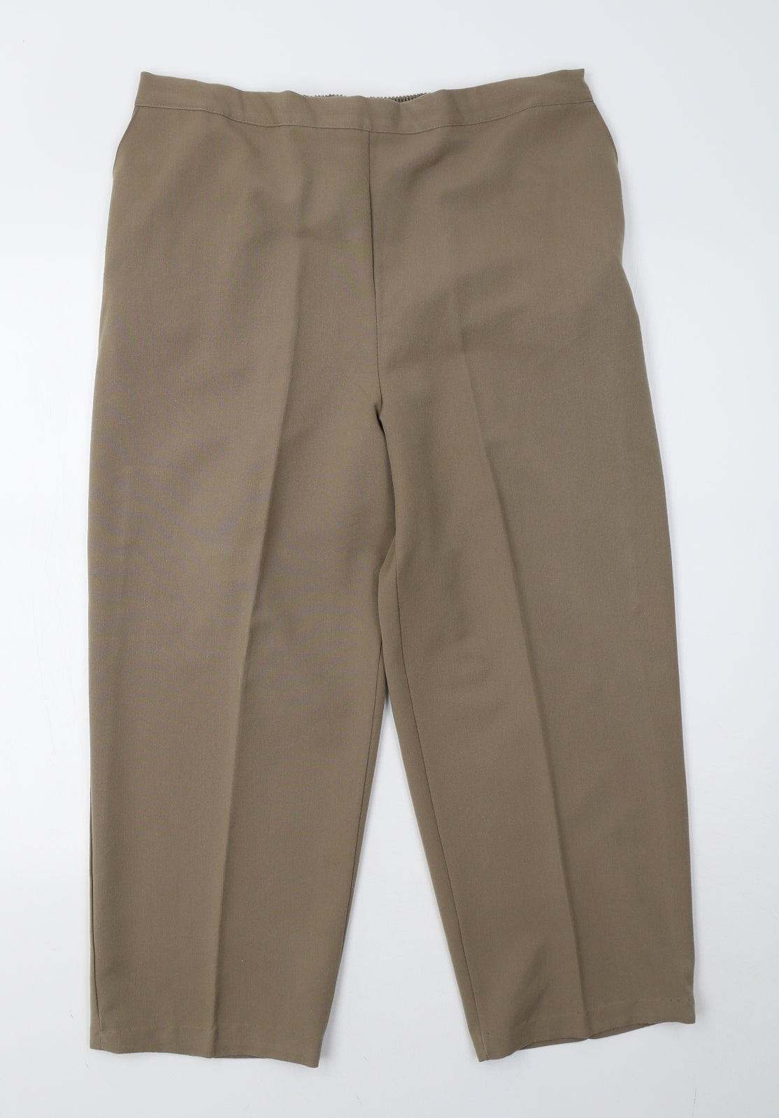 Womens UK Size 14 classic image Regular Fit  Brown Trousers
